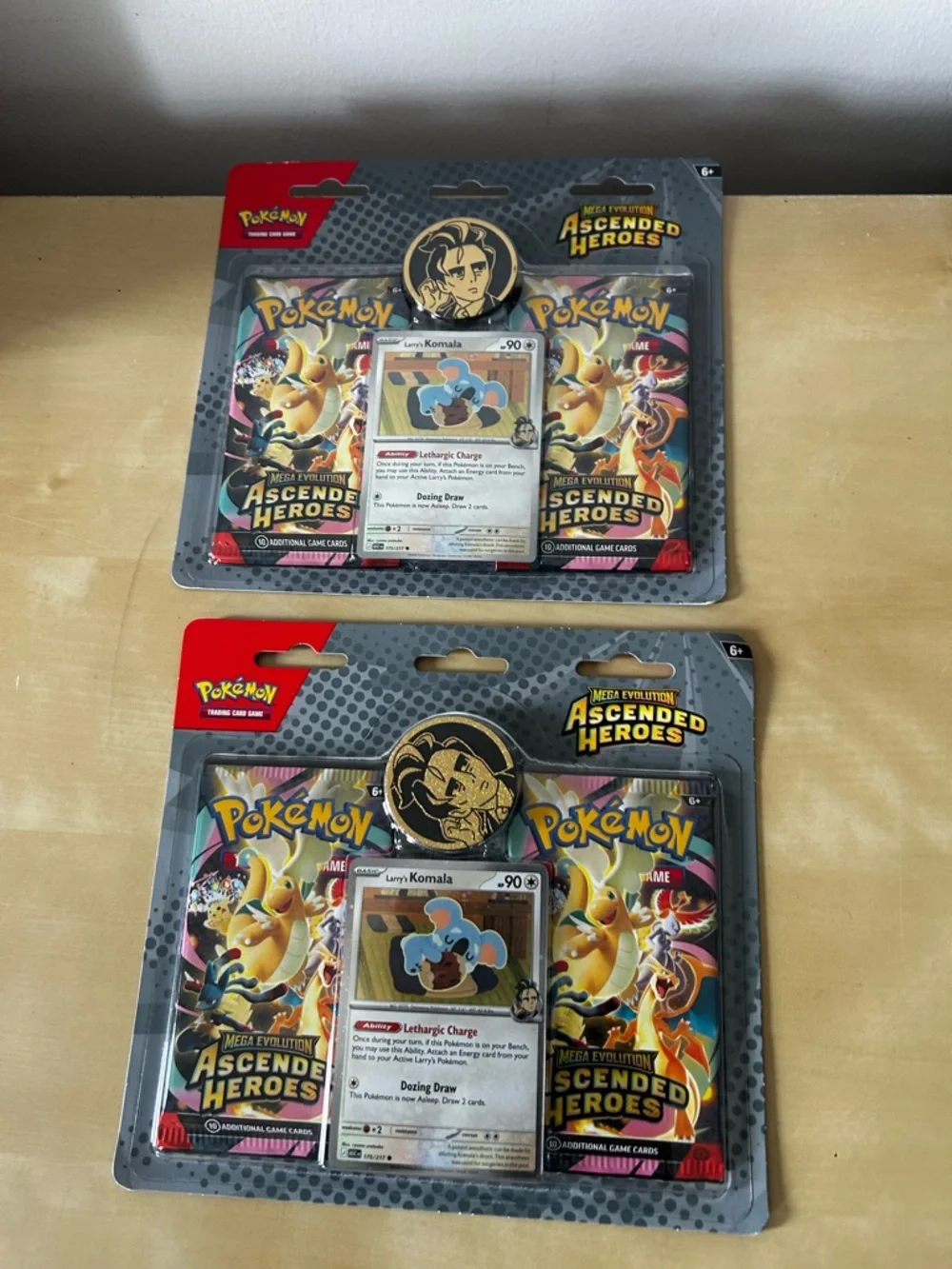 10 Pokémon Larry's Komala Promo Pack‎ - Blue, Gold